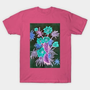 Neon Floral Painting T-Shirt